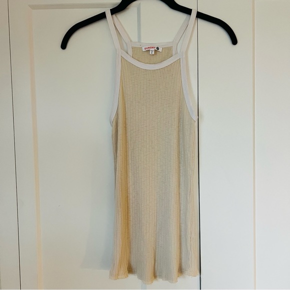 Sundry Bundle of 3 Strappy Tank Tops in Coral, Adobe, and Tan/White Size XS (0) - Picture 8 of 16